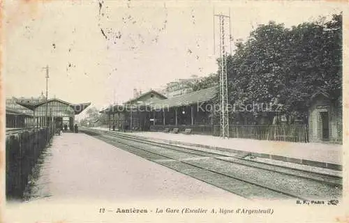 AK / Ansichtskarte ASNIERES  92-SUR SEINE Hauts-de-Seine La Gare