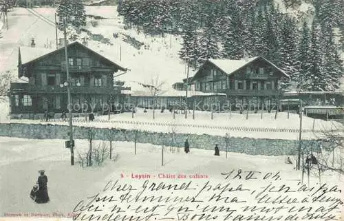 AK / Ansichtskarte Leysin VD Chalet des enfants