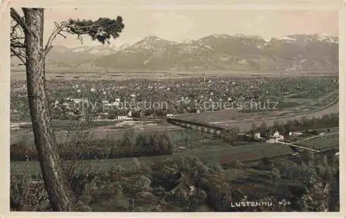 AK / Ansichtskarte Lustenau Vorarlberg AT Panorama Rheintal Alpen