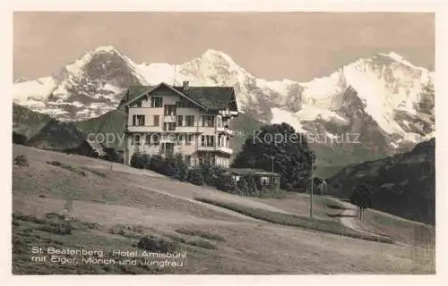 AK / Ansichtskarte St Beatenberg BE Hotel Amisbuehl Blick gegen Eiger Moench und Jungfrau Berner Alpen