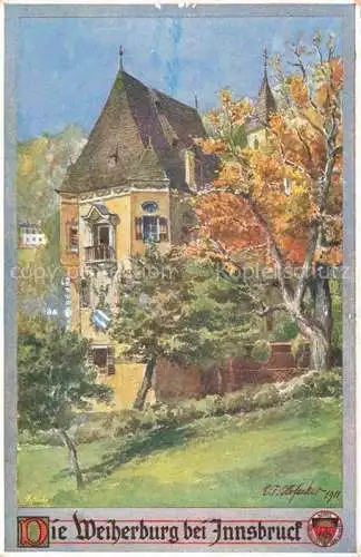 AK / Ansichtskarte INNSBRUCK Tirol AT Weiherburg Kuenstlerkarte