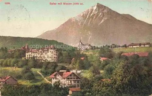 AK / Ansichtskarte SPIEZ Thunersee BE Panorama Blick gegen Niesen