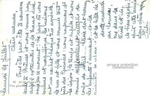 AK / Ansichtskarte ST-JEAN-DE-LUZ Bayonne 64 Pyrenees-Atlantiques Vue générale de la plage