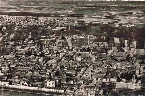 AK / Ansichtskarte Miribel Bourg-en-Bresse 01 Ain Vue générale aérienne au fond le Mas-Rillier
