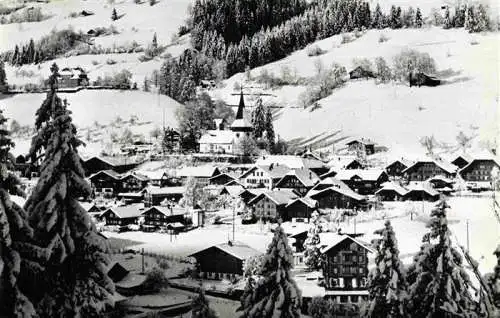 AK / Ansichtskarte Erlenbach Simmental BE Winterpanorama