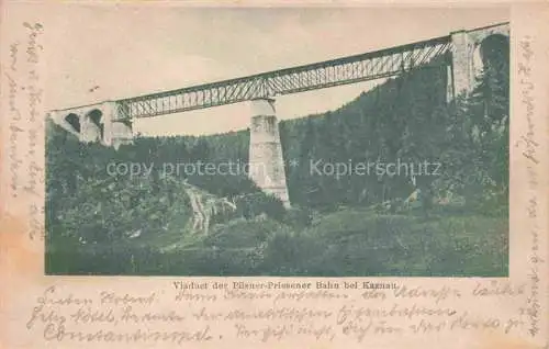 AK / Ansichtskarte Kaznau Kaznejov Gassnau Tremosna Plzen Pilsen CZ Viadukt der Pilsner-Priesener Bahn