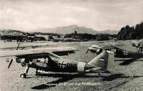 AK / Ansichtskarte Flugzeuge Militaria Do 27 Feldflugplatz 