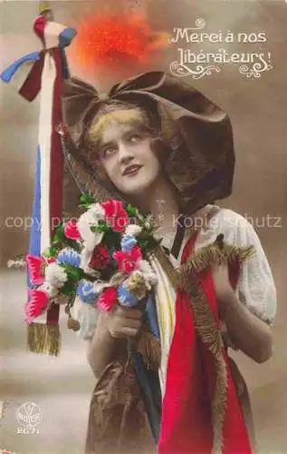 AK / Ansichtskarte Foto Noyer A Paris Nr. 2671 Liberateurs  Frau 