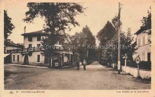 AK / Ansichtskarte Cambo-les-Bains Bayonne 64 Pyrenees-Atlantiques Les Allees et le Carrefour
