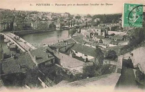 AK / Ansichtskarte POITIERS 86 Vienne Panorama pris en descendant l'escalier des Dunes