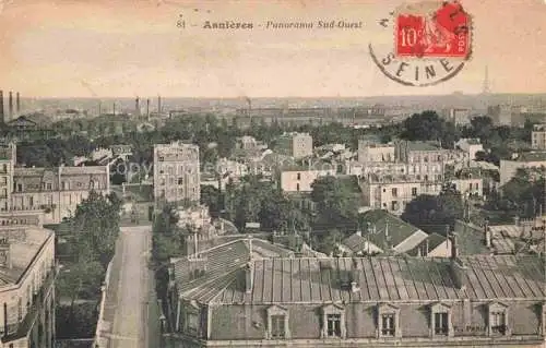 AK / Ansichtskarte ASNIERES  92-SUR SEINE Hauts-de-Seine Panorama Sud Ouest