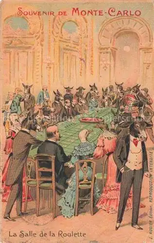 AK / Ansichtskarte MONTE-CARLO MONACO Spielbank La Salle de la Roulette