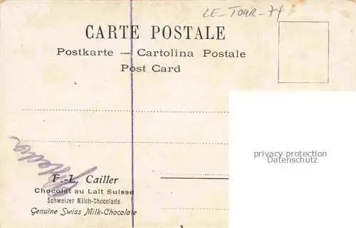 AK / Ansichtskarte Le Tour Chamonix-Mont-Blanc 74 Haute-Savoie Village du Tour et le Mont Blanc