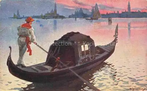 AK / Ansichtskarte VENEZIA Venedig Venice Venise IT Una Gondola