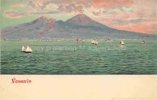 AK / Ansichtskarte Vesuvio Vulkan Vulcano Volcano Napoli Campania IT Panorama