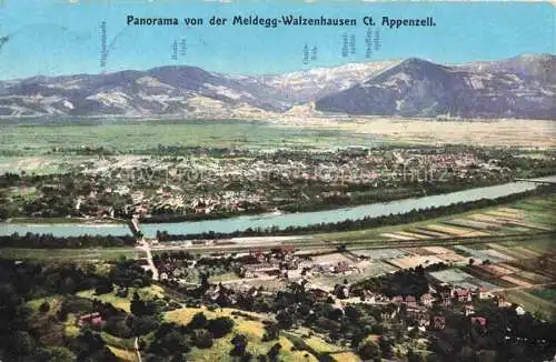 AK / Ansichtskarte Meldegg 645m Walzenhausen Appenzell AR Panorama