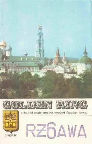AK / Ansichtskarte Zagorsk Sagorsk Sergijew Possad RU Center Church Golden Ring tourist round