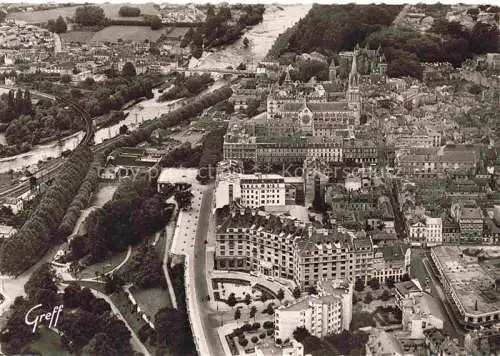 AK / Ansichtskarte PAU 64 Pyrenees-Atlantiques Boulevard des Pyrénées et Pont sur le Gave vue aérienne