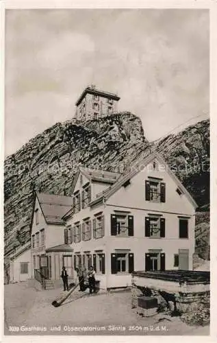 AK / Ansichtskarte Appenzell-Stadt IR Gasthaus und Observatorium auf dem Saentis Appenzeller Alpen