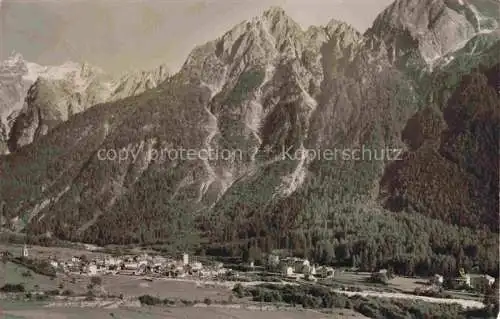 AK / Ansichtskarte Vicosoprano Maloja GR Panorama Blick gegen Collo Spazzacaldera