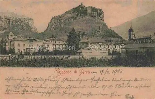 AK / Ansichtskarte Arco  Trentino IT Teilansicht mit Burgruine