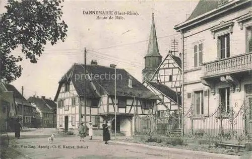 AK / Ansichtskarte DANNEMARIE  Dammerkirch Alsace 68 Haut-Rhin Route de Bâle