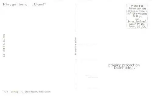 AK / Ansichtskarte Ringgenberg Brienzersee Interlaken BE Ansicht vom See aus