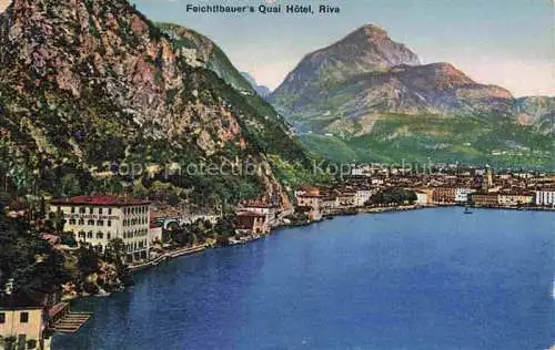 AK / Ansichtskarte Riva  del Garda Riva sul Garda IT Panorama Feichtlbauer's Quai Hôtel