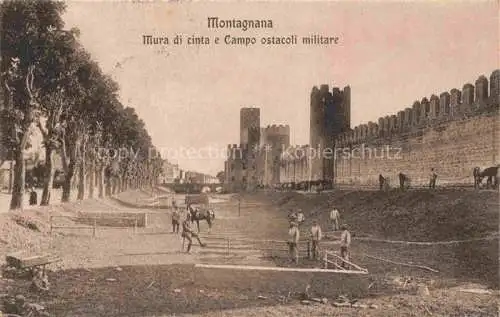 AK / Ansichtskarte Montagnana Padua Veneto IT Mura di cinta e Campo ostacoli militare