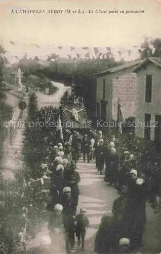 AK / Ansichtskarte La Chapelle Aubry La Salle-et-Chapelle-Aubry 49 Maine-et-Loire Le Christ porté en procession