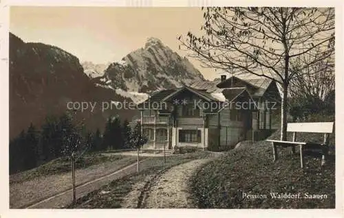 AK / Ansichtskarte Saanen BE Pension Walddorf