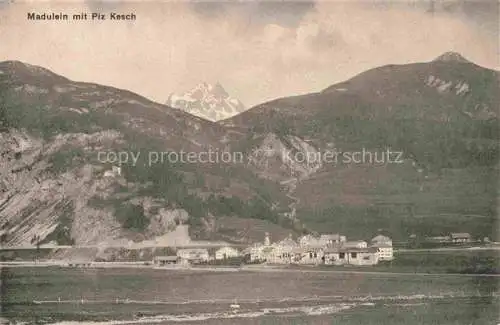 AK / Ansichtskarte Madulein Madulain GR Panorama Blick gegen Piz Kesch