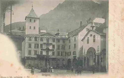AK / Ansichtskarte BRIGUE Brig VS Ortszentrum Brunnen