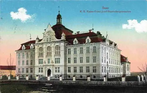AK / Ansichtskarte Saaz Zatec Aussig CZ Kaiser-Franz-Josef-Staatsobergymnasium