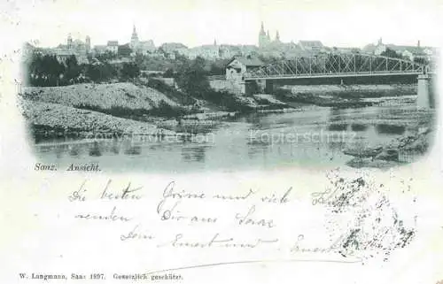 AK / Ansichtskarte Saaz Zatec Aussig CZ Panorama