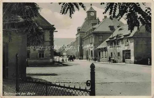 AK / Ansichtskarte Tschausch Sous u Mostu MOST Bruex Sudetengau CZ Hauptstrasse