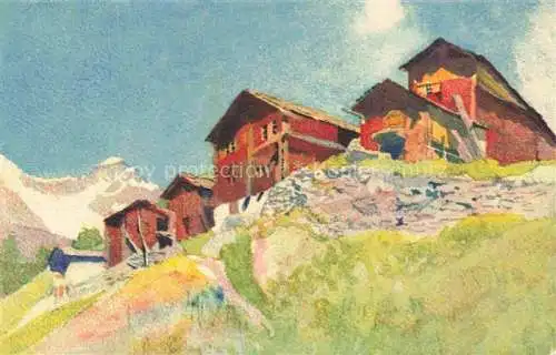 AK / Ansichtskarte ZERMATT VS Berghaeuser
