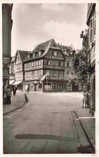 AK / Ansichtskarte Bensheim Bergstrasse Hessen Fachwerkbauten am Markt