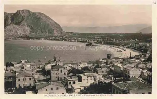 AK / Ansichtskarte PALERMO  Sicilia IT Mondello Lido Panorama da Monte Gallo
