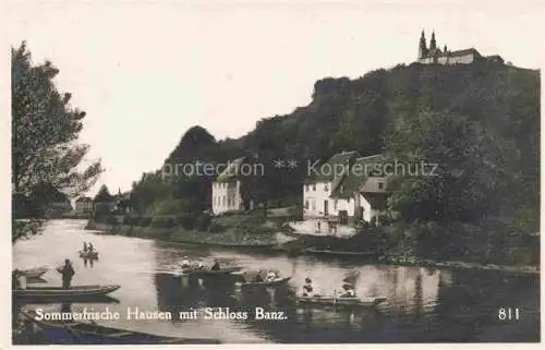 AK / Ansichtskarte Hausen Banz Bad Staffelstein Lichtenfels Bayern Panorama mit Schloss Banz