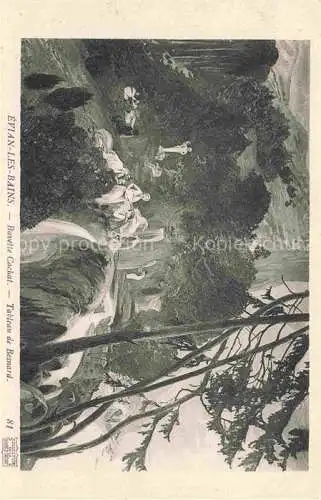 AK / Ansichtskarte Evian-les-Bains 74 Haute-Savoie Busette Cachat Tableau de Bernard