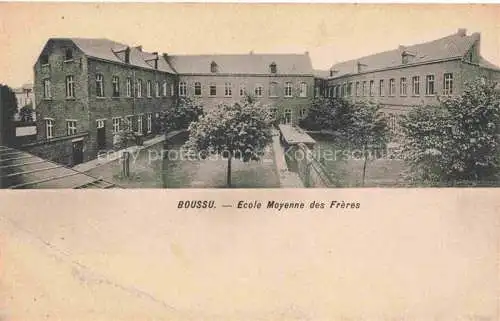AK / Ansichtskarte Boussu-de-Boussu Bois Hainaut Belgie Ecole Moyenne des Freres