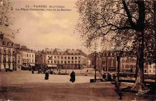 AK / Ansichtskarte VANNES 56 Morbihan La Place Gambetta vue de la Rabine