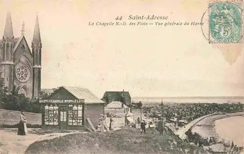 AK / Ansichtskarte SAINTE-ADREssE LE HAVRE 76 Seine-Maritime La Chapelle ND des Flots Vue generale de Havre