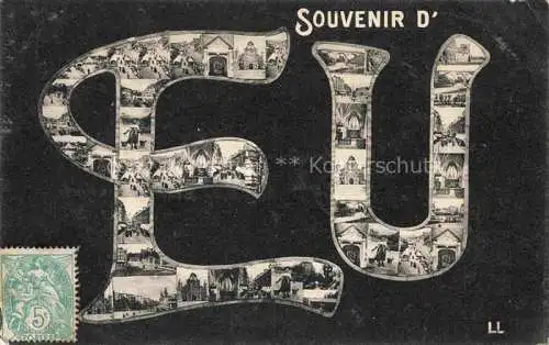 AK / Ansichtskarte Eu 76 Seine-Maritime Souvenir d'Eu