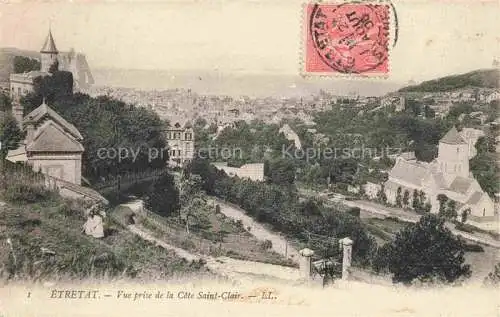 AK / Ansichtskarte ETRETAT 76 Seine-Maritime Vue prise de la Cote Saint Clair