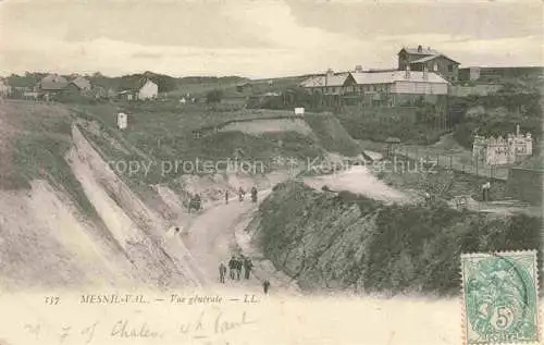 AK / Ansichtskarte Mesnil-Val Criel-sur-Mer 76 Seine-Maritime Vue generale