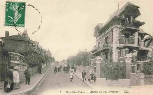 AK / Ansichtskarte Mesnil-Val Criel-sur-Mer 76 Seine-Maritime Avenue du Val Heureux