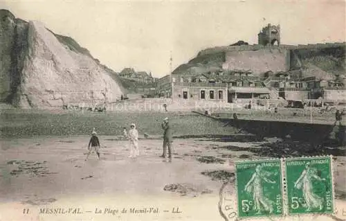 AK / Ansichtskarte Mesnil-Val Criel-sur-Mer 76 Seine-Maritime La Plage de Mesnil Val