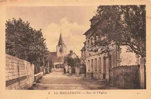 AK / Ansichtskarte La Mailleraye-sur-Seine 76 Seine-Maritime Rue de l'Eglise